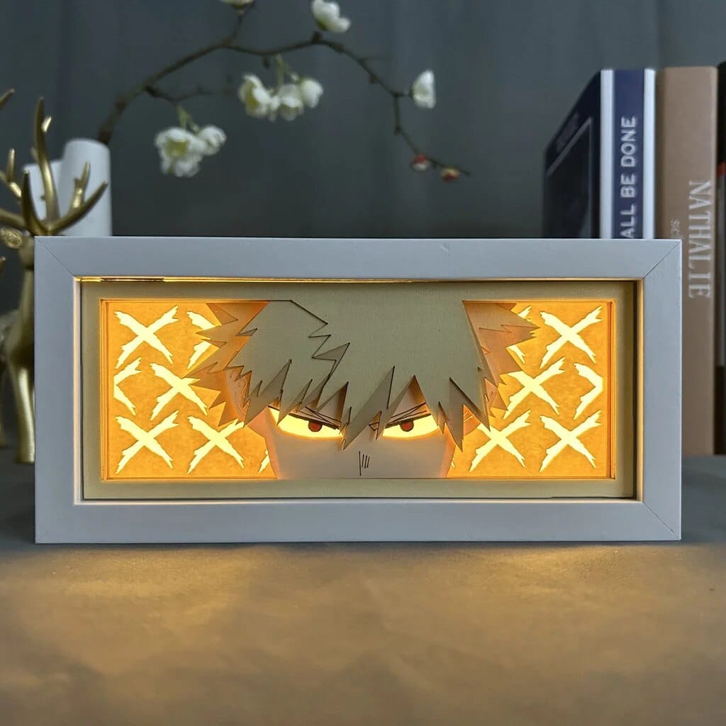 Garduru 3D LED Nachttischlampe | Anime Stimmungslicht | Dekorative Lampe für Zuhause & Schlafzimmer | USB Nachtlicht