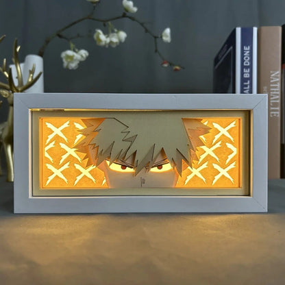 Garduru 3D LED Nachttischlampe | Anime Stimmungslicht | Dekorative Lampe für Zuhause & Schlafzimmer | USB Nachtlicht