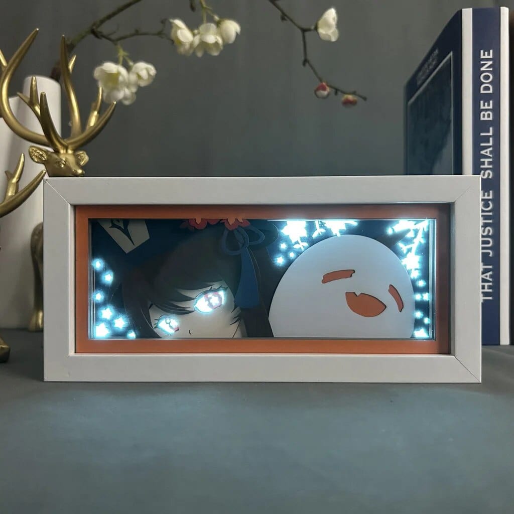 Garduru 3D LED Nachttischlampe | Anime Stimmungslicht | Dekorative Lampe für Zuhause & Schlafzimmer | USB Nachtlicht