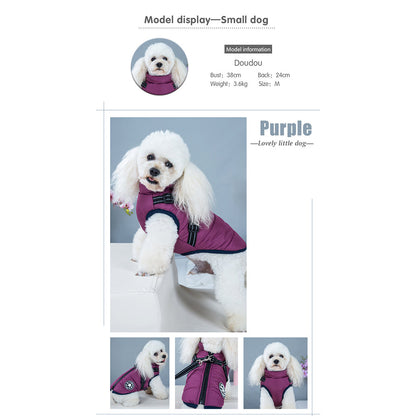 WoofGuard™ - Wasserdichte Winterjacke mit integriertem Gurtzeug
