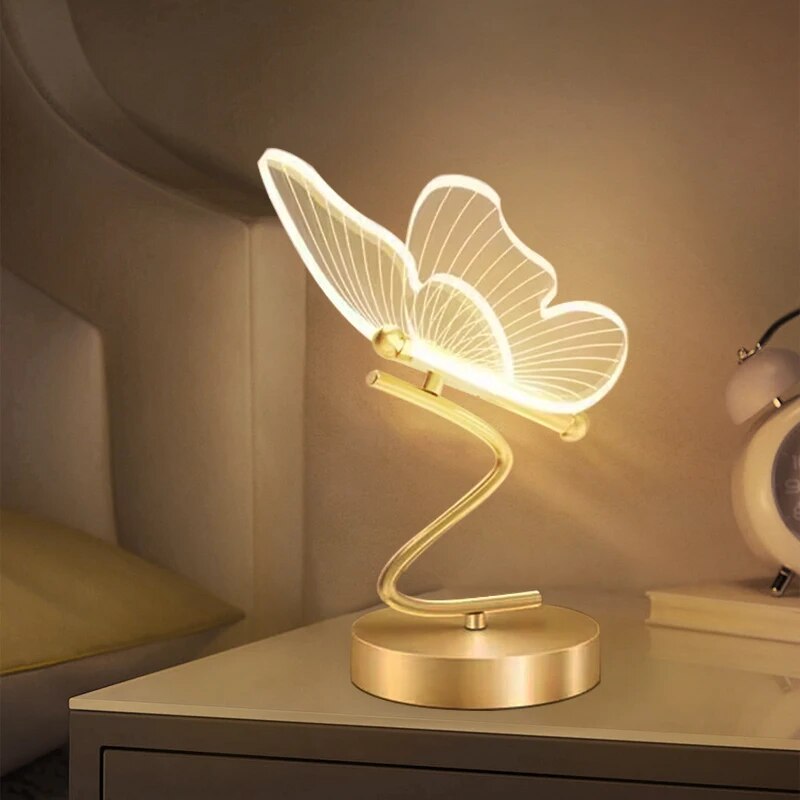 Garduru Schmetterling LED Tischlampe | Kompakt und tragbar - CompGlow