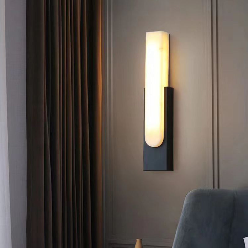 Garduru - Elegante LED-Wandleuchte im marmorierten Design mit warmem Licht