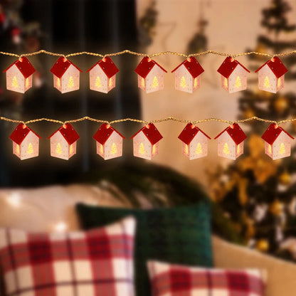 Led-Weihnachtshäuser Aus Holz Mit Festlicher Beleuchtung