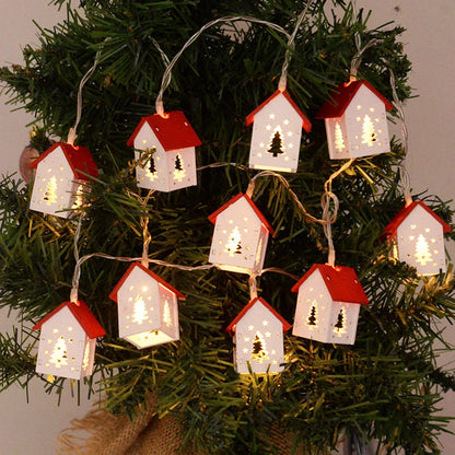 Led-Weihnachtshäuser Aus Holz Mit Festlicher Beleuchtung