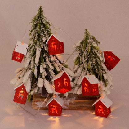 Led-Weihnachtshäuser Aus Holz Mit Festlicher Beleuchtung