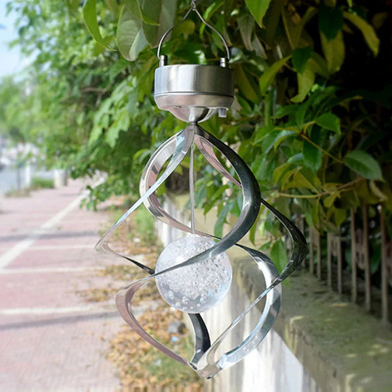 Luxora Solar Windspiel Spinner LED Lampe für den Außenbereich