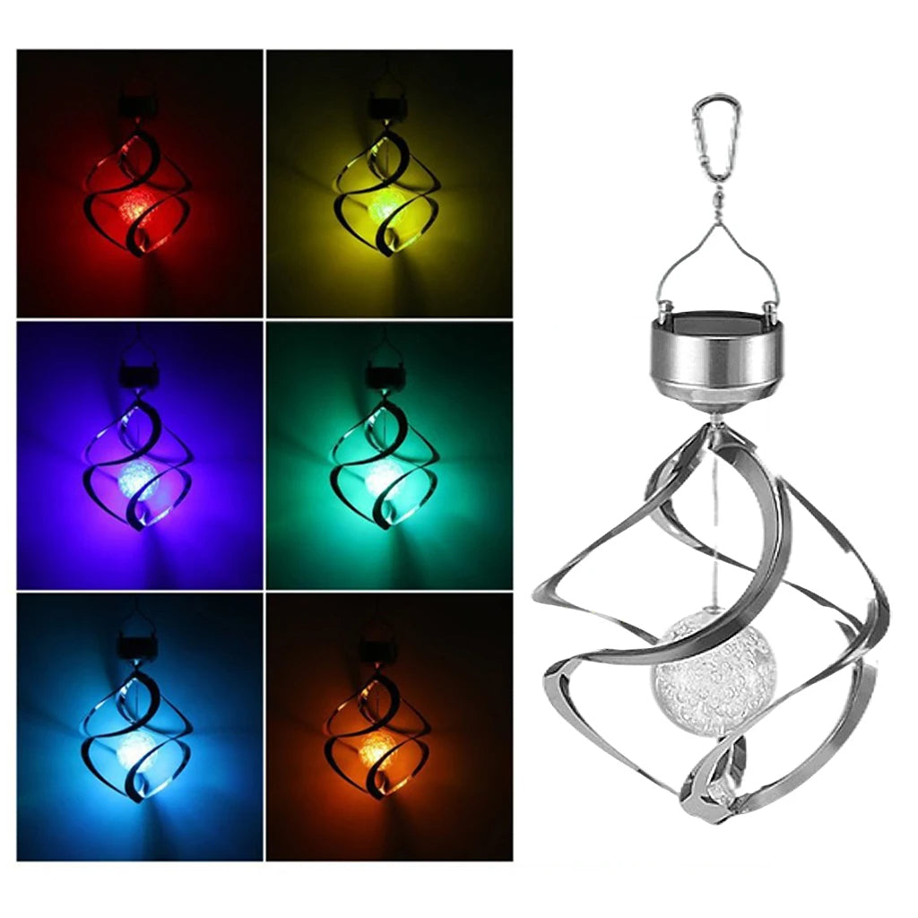 Luxora Solar Windspiel Spinner LED Lampe für den Außenbereich