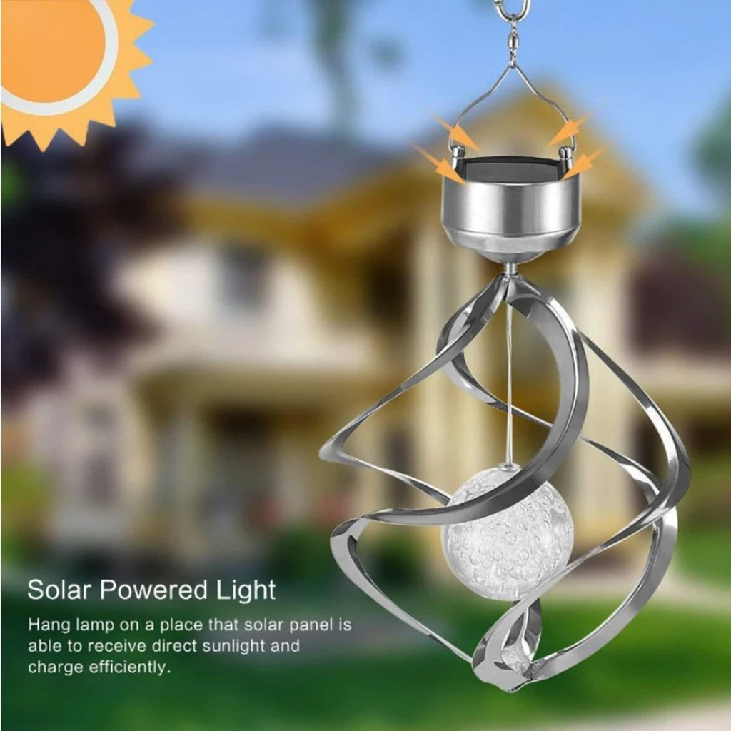 Luxora Solar Windspiel Spinner LED Lampe für den Außenbereich