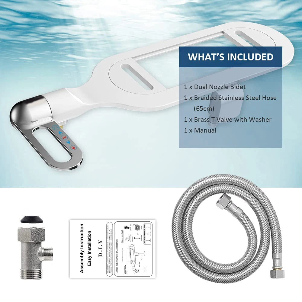 RoyaleGlow Ultra-Dünner Bidet-Aufsatz für Toilette