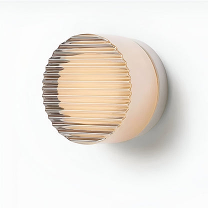 Elegante Aluminium-Wandleuchte mit Umgebungslicht – Moderne Minimalistische Wandleuchte in Rauchgrau, Weiß und Bernstein