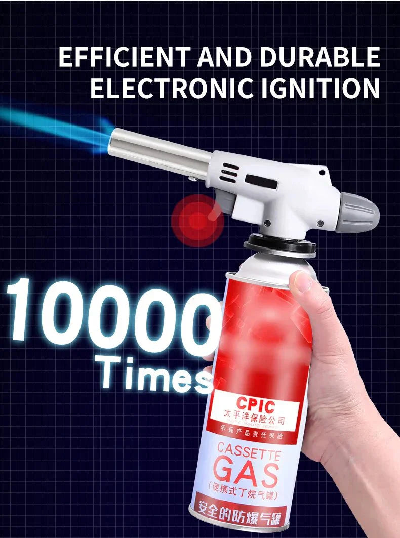 Tragbarer Butanflamme – Ideal für BBQ, Camping und Küchengebrauch