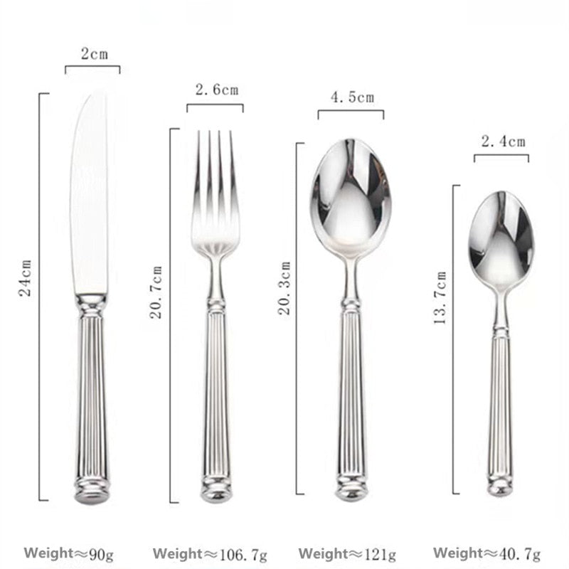 Set von 16 Teilen Aristokrat Besteck Set 304 Edelstahl