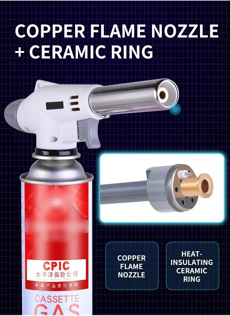 Tragbarer Butanflamme – Ideal für BBQ, Camping und Küchengebrauch