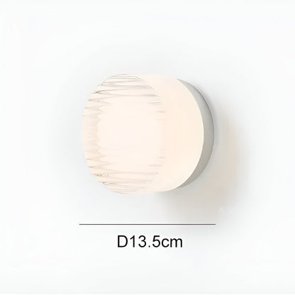 Elegante Aluminium-Wandleuchte mit Umgebungslicht – Moderne Minimalistische Wandleuchte in Rauchgrau, Weiß und Bernstein