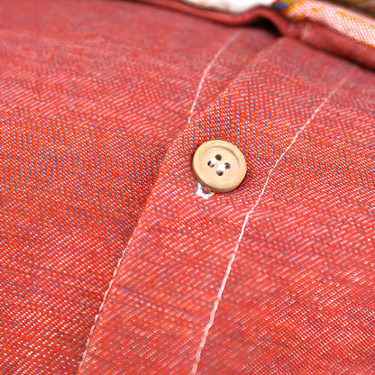 Bunte Baumwolle Persimmon Tagesdecke