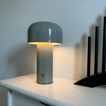 Royaleva Chic Modern Drahtlose Pilzlampe – 3 Helligkeitsstufen, kabellos & USB wiederaufladbar