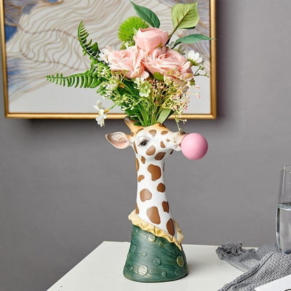 Garduru Tierische Deko-Vase | Kreative Blumenvase mit Charakter