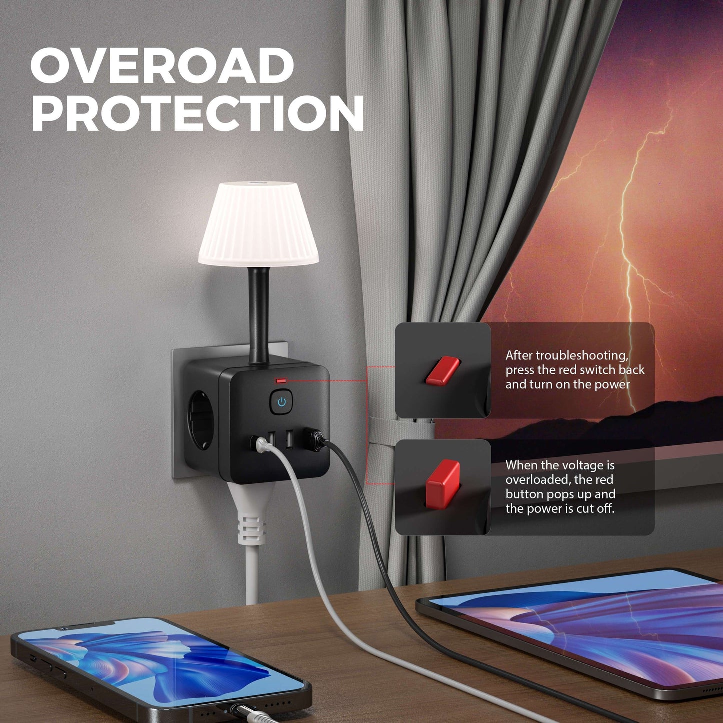 Smart 8-in-1 Nachtlampe – Für Smarte Lösungen und Beleuchtung