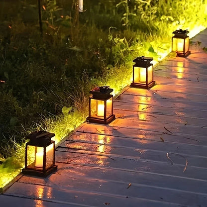 Solar LED Laterne mit Lichterdraht und Aufhängeclip – Wasserdichte Gartenbeleuchtung für Terrasse und Balkon