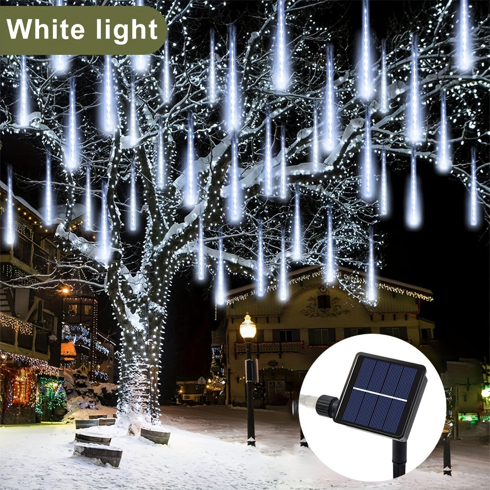 Solar-Duschlichter - Wasserdichte Meteor-Duschlichter, Mehrfarbige LED, Solarbetrieben für Außendekor