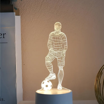 Fußballer 3D-Lampe – Für eine sportliche Atmosphäre