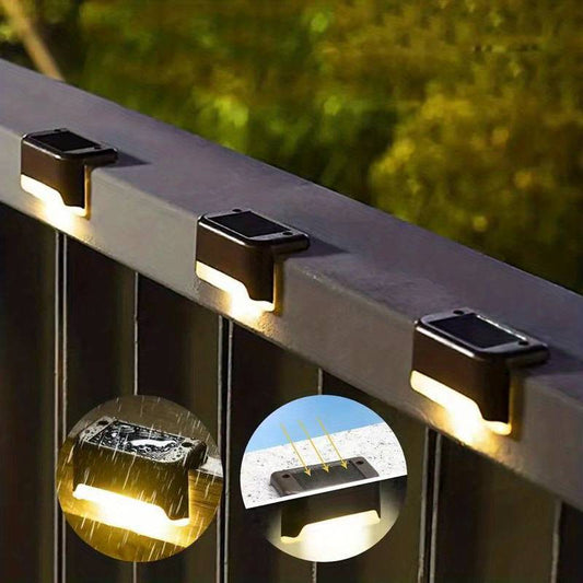 Solarbetriebene LED-Wandleuchte für den Garten