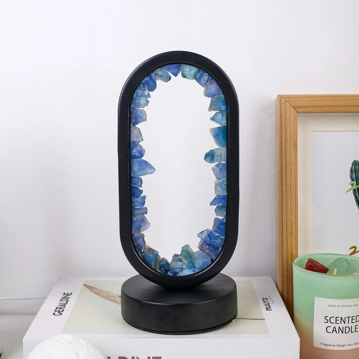 Garduru - Natürliche Amethyst-Lampe mit entspannender Lichtquelle für ruhige Atmosphäre