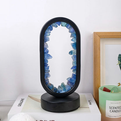 Garduru - Natürliche Amethyst-Lampe mit entspannender Lichtquelle für ruhige Atmosphäre