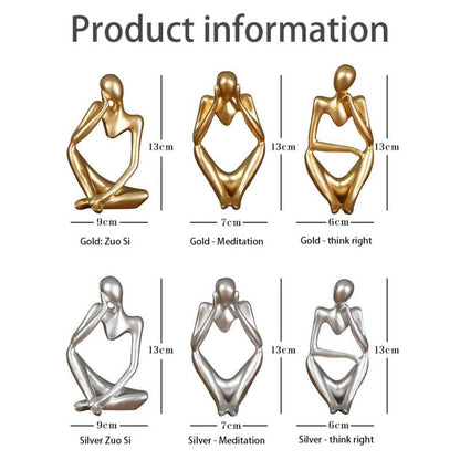 Abstrakter Denker Statue