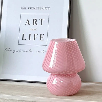 Einzigartige farbwechselnde Murano-Pilzlampe aus Glas | Muranoglow