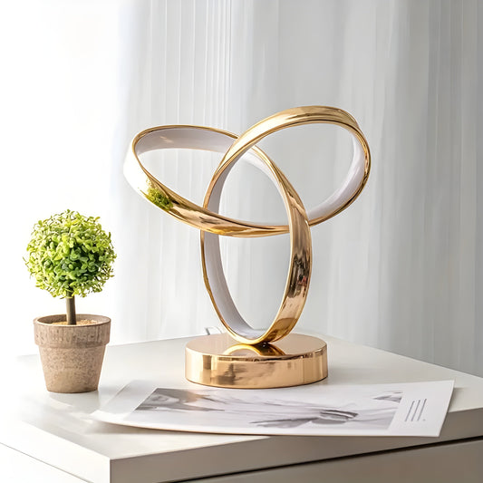 Elegante Tischlampe Gold aus Metall | LuxeGlow