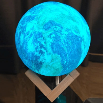 Garduru 3D Earth Lampe | LED Nachtlicht mit Farbwechsel | Deko für Zuhause & Kinderzimmer