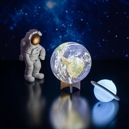 Garduru 3D Earth Lampe | LED Nachtlicht mit Farbwechsel | Deko für Zuhause & Kinderzimmer