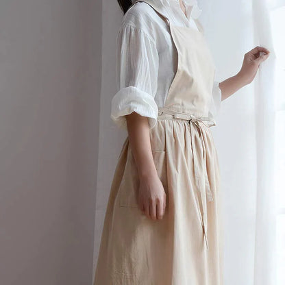 Baumwollschürze Mit Taschen Und Wasserabweisender Beschichtung