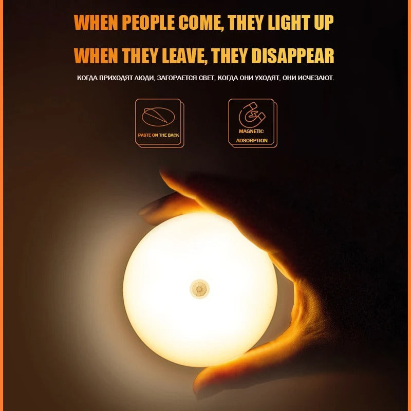 Garduru - Kabellose LED Lampe mit Bewegungs­sensor & Klebepad