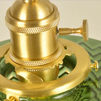 Vintage Kristall Hängeleuchte – Zeitlose Eleganz mit Glasschirm