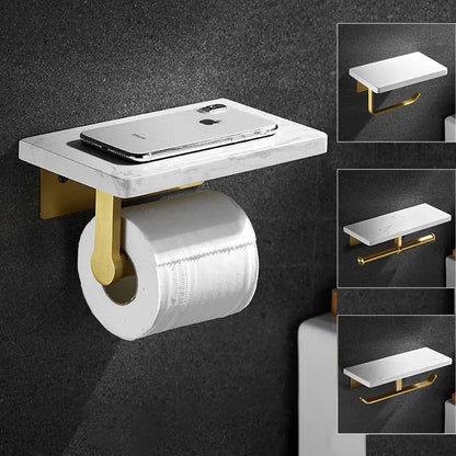Wandhängendes Telefonregal Badezimmer Marmor Toilettenpapierhalter