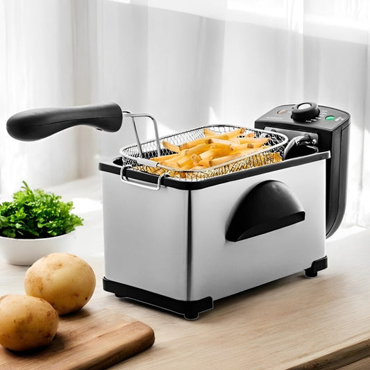 2L Elektrische Fritteuse mit einstellbarer Temperaturregelung
