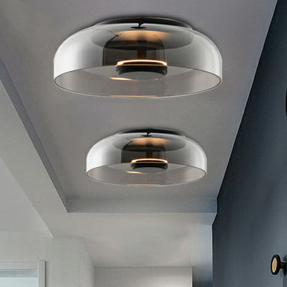 Elegante LED-Glas-Deckenleuchte