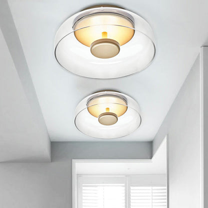 Elegante LED-Glas-Deckenleuchte