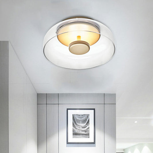Elegante LED-Glas-Deckenleuchte