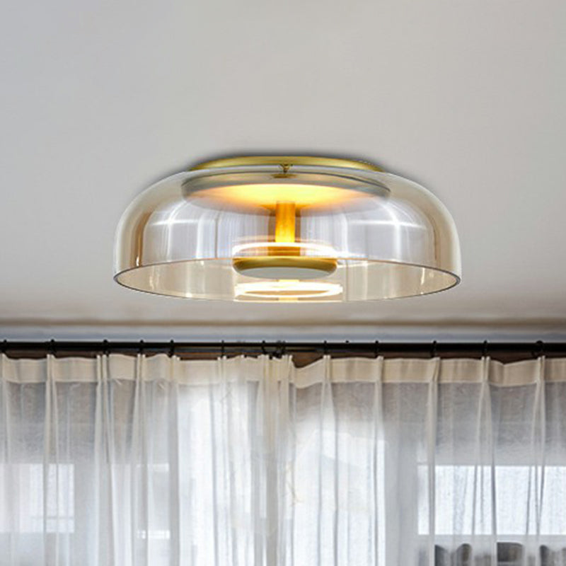 Elegante LED-Glas-Deckenleuchte
