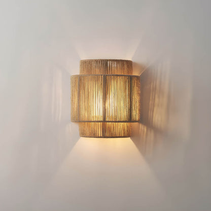 Wandleuchte Rustikal Naturseil Innenlampe