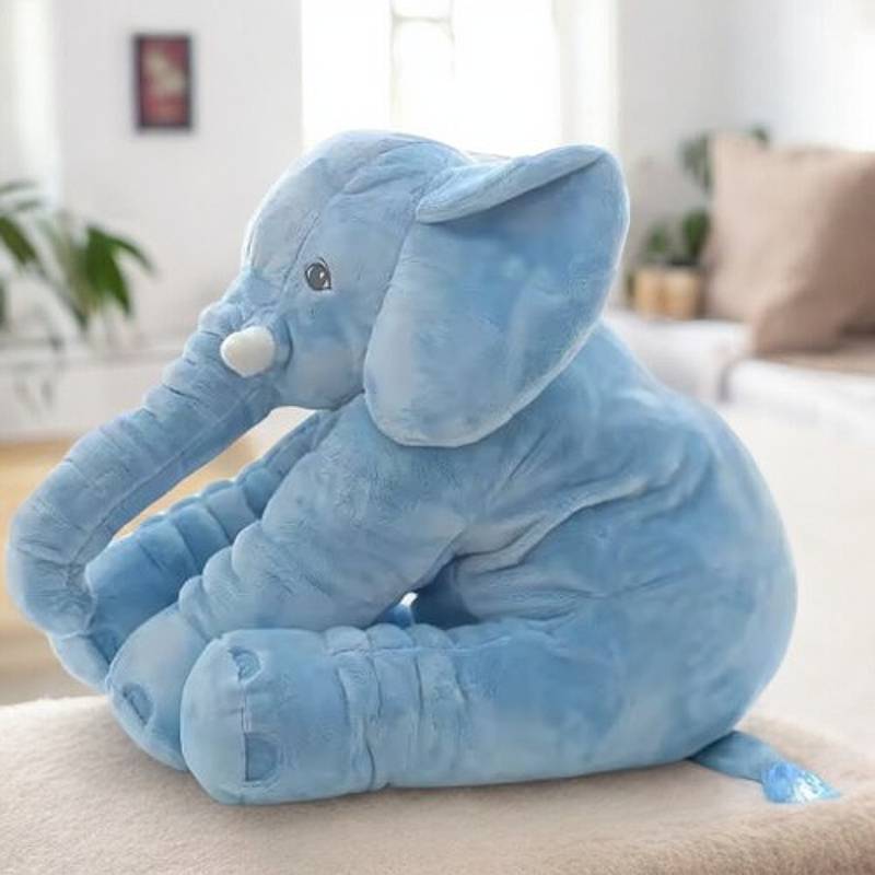 Knuddelbarer Baby-Elefant-Plüschkissen