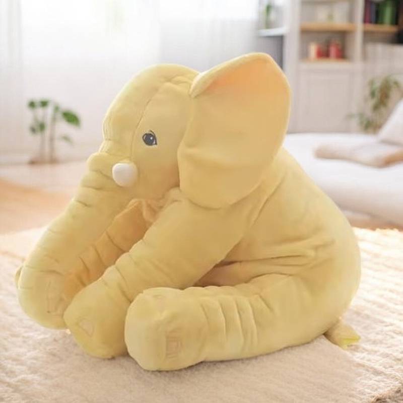 Knuddelbarer Baby-Elefant-Plüschkissen