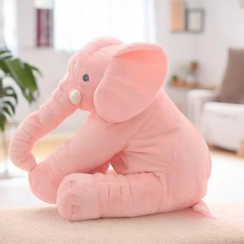 Knuddelbarer Baby-Elefant-Plüschkissen