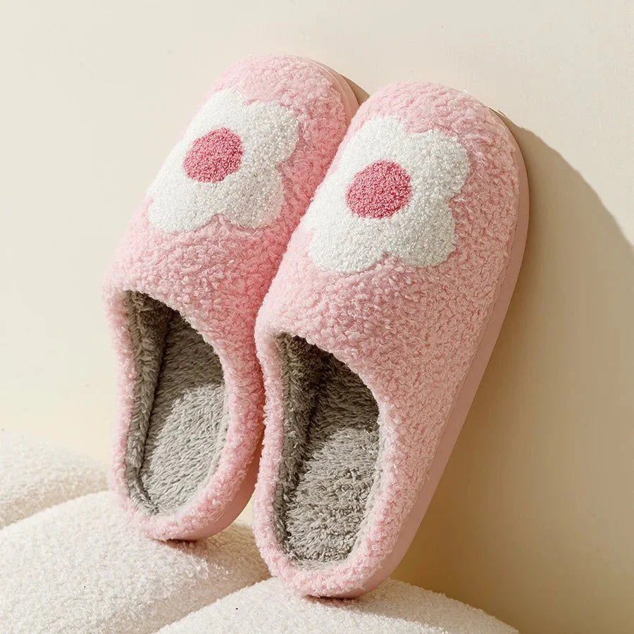 Stickerei Blumen Haus Hausschuhe