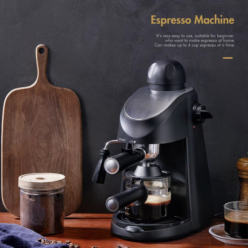 3.5 Bar Espressomaschine mit integriertem Dampfstab