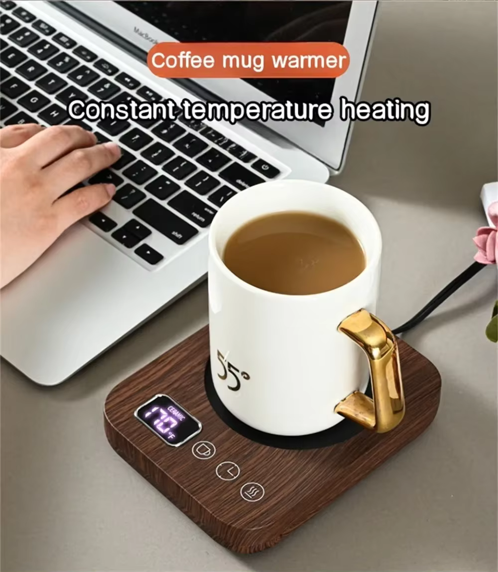 Smart Electric Mug Warmer – 3-Temp Regelung & Automatische Abschaltung für Zuhause & Büro