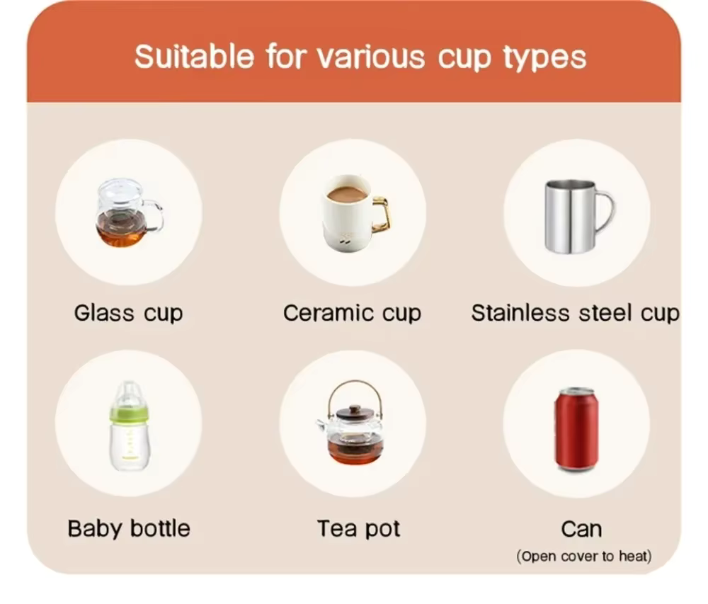 Smart Electric Mug Warmer – 3-Temp Regelung & Automatische Abschaltung für Zuhause & Büro